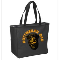 Rottweiler Rottie Dad Daddy Father Funny Zip Tote Bag