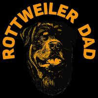 Rottweiler Rottie Dad Daddy Father Funny Zip Tote Bag
