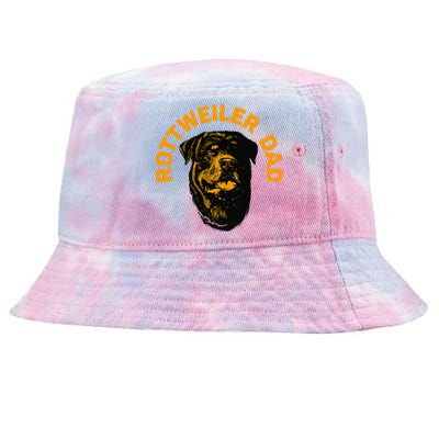 Rottweiler Rottie Dad Daddy Father Funny Tie-Dyed Bucket Hat