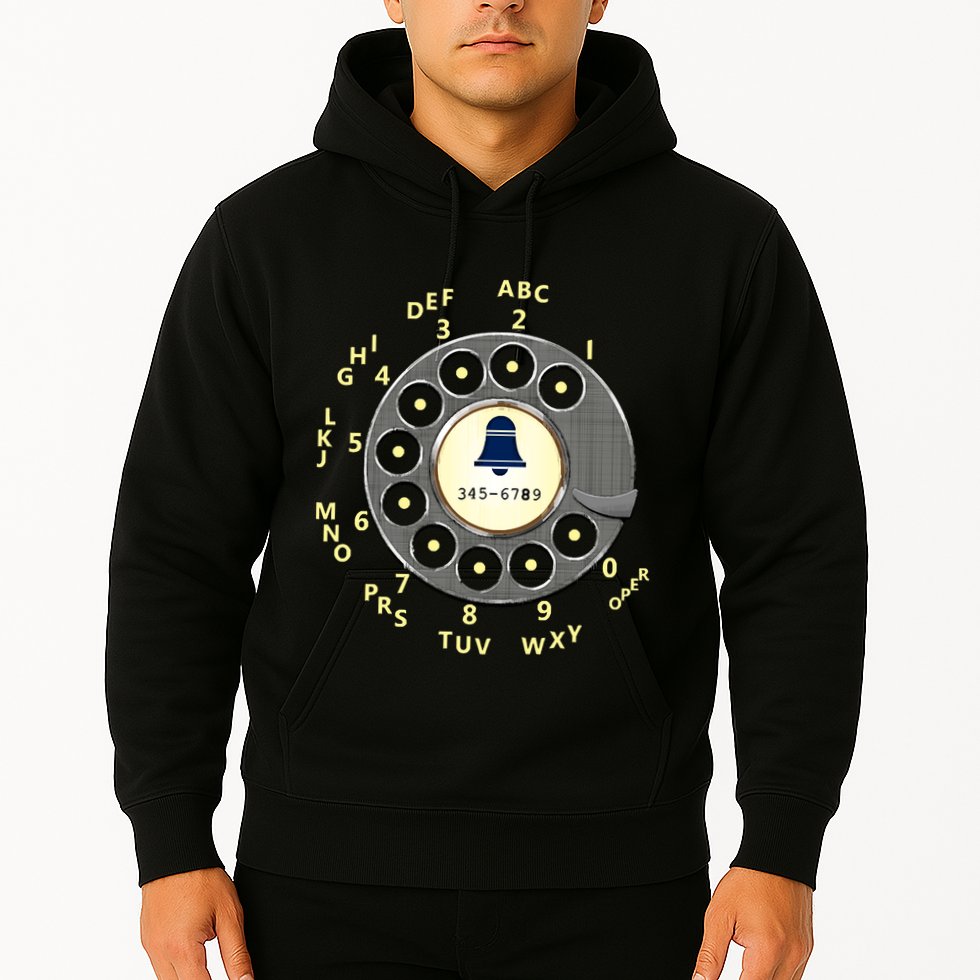 Retro Rotary Dial Hoodie