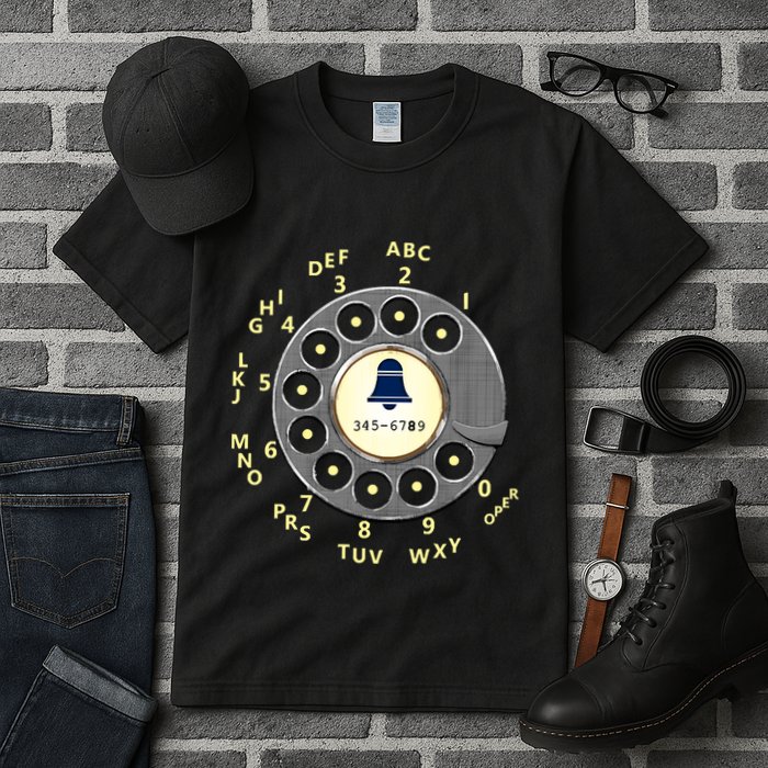Retro Rotary Dial Tall T-Shirt