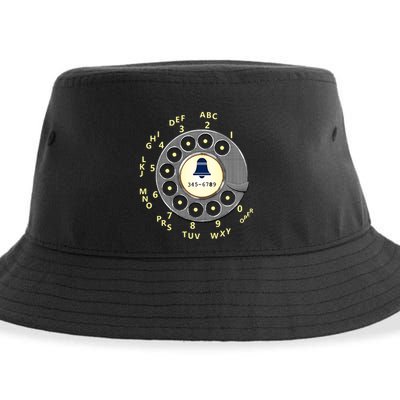 Retro Rotary Dial Sustainable Bucket Hat