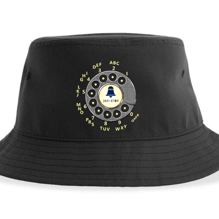 Retro Rotary Dial Sustainable Bucket Hat