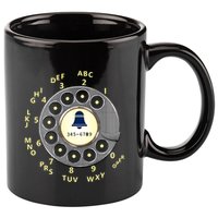 Retro Rotary Dial 11oz C Handle Ceramic Mug