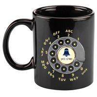 Retro Rotary Dial 11oz C Handle Ceramic Mug