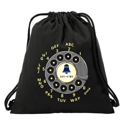 Retro Rotary Dial Drawstring Bag