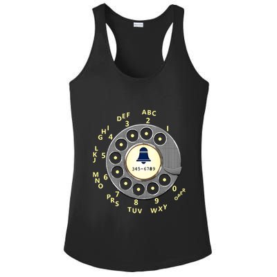 Retro Rotary Dial Ladies PosiCharge Competitor Racerback Tank