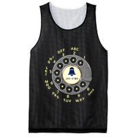 Retro Rotary Dial Mesh Reversible Basketball Jersey Tank