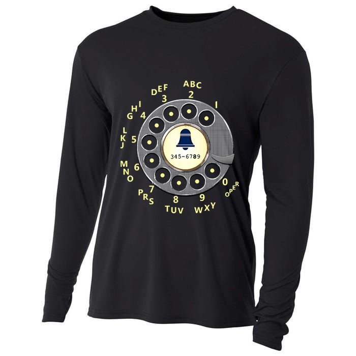 Retro Rotary Dial Cooling Performance Long Sleeve Crew