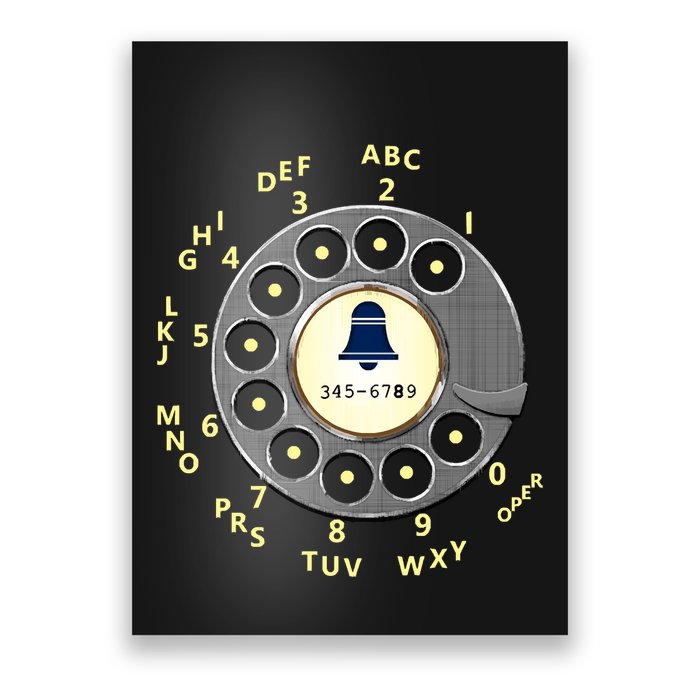 Retro Rotary Dial Poster