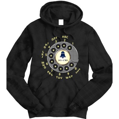 Retro Rotary Dial Tie Dye Hoodie