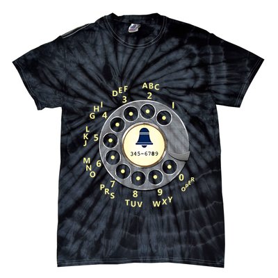 Retro Rotary Dial Tie-Dye T-Shirt