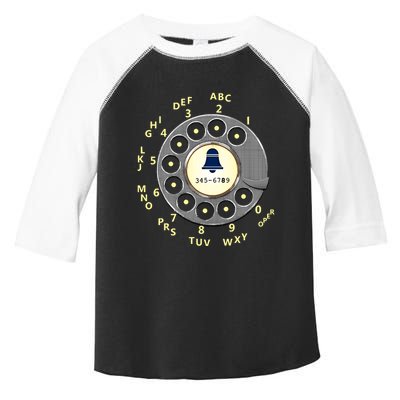 Retro Rotary Dial Toddler Fine Jersey T-Shirt