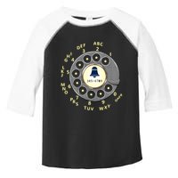 Retro Rotary Dial Toddler Fine Jersey T-Shirt