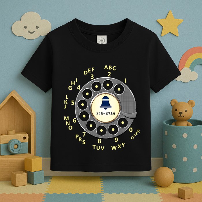 Retro Rotary Dial Toddler T-Shirt