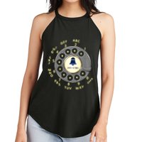 Retro Rotary Dial Women's Perfect Tri Rocker Tank
