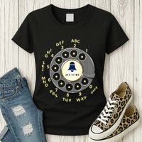 Retro Rotary Dial Womens T-Shirt