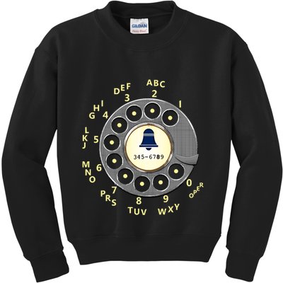 Retro Rotary Dial Kids Sweatshirt
