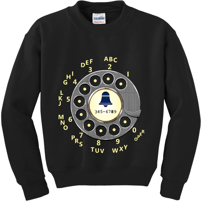 Retro Rotary Dial Kids Sweatshirt