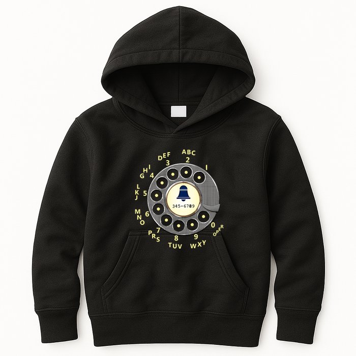 Retro Rotary Dial Kids Hoodie