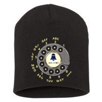 Retro Rotary Dial Short Acrylic Beanie