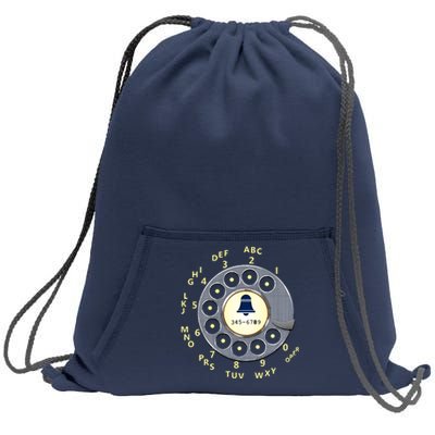 Retro Rotary Dial Sweatshirt Cinch Pack Bag