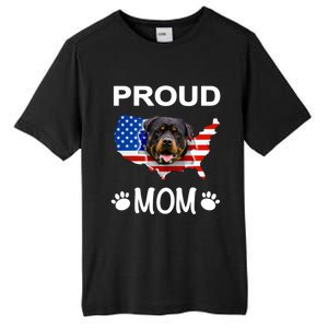 Rottweiler Rottweiler Dog Rottweiler Proud Patriot Mom Gift Tall Fusion ChromaSoft Performance T-Shirt