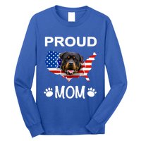 Rottweiler Rottweiler Dog Rottweiler Proud Patriot Mom Gift Long Sleeve Shirt