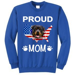 Rottweiler Rottweiler Dog Rottweiler Proud Patriot Mom Gift Sweatshirt