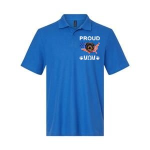 Rottweiler Rottweiler Dog Rottweiler Proud Patriot Mom Gift Softstyle Adult Sport Polo