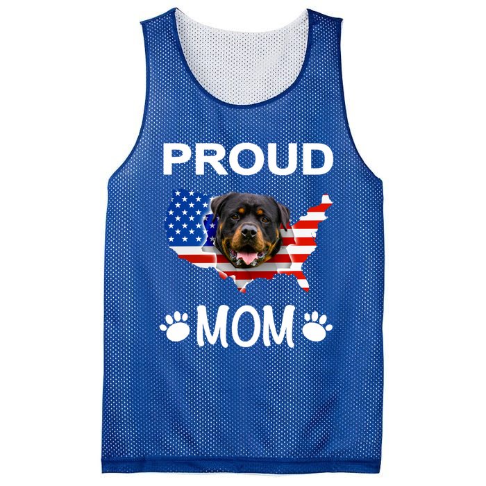 Rottweiler Rottweiler Dog Rottweiler Proud Patriot Mom Gift Mesh Reversible Basketball Jersey Tank