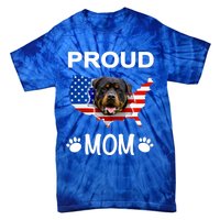 Rottweiler Rottweiler Dog Rottweiler Proud Patriot Mom Gift Tie-Dye T-Shirt