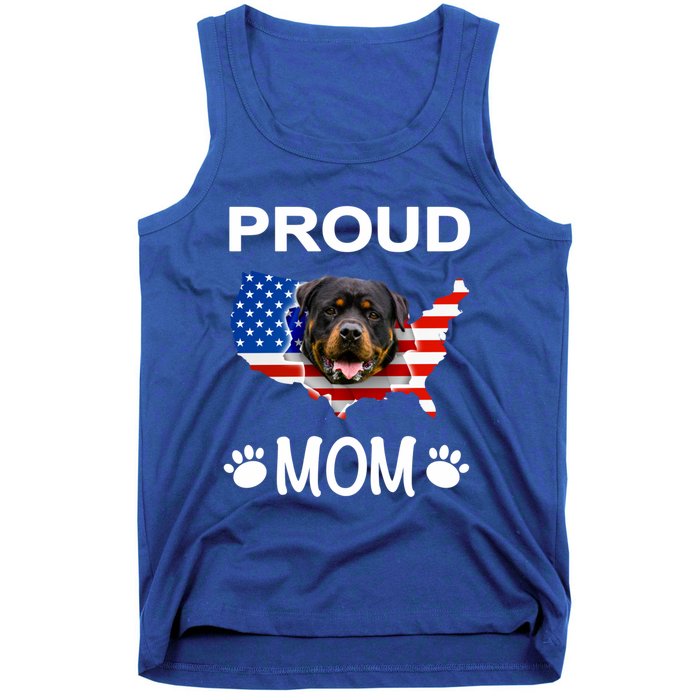 Rottweiler Rottweiler Dog Rottweiler Proud Patriot Mom Gift Tank Top