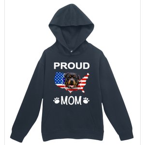 Rottweiler Rottweiler Dog Rottweiler Proud Patriot Mom Gift Urban Pullover Hoodie