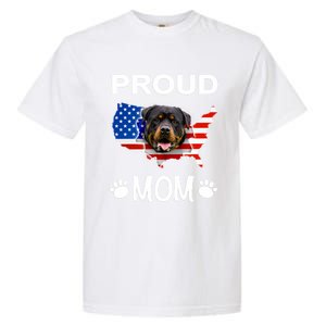 Rottweiler Rottweiler Dog Rottweiler Proud Patriot Mom Gift Garment-Dyed Heavyweight T-Shirt