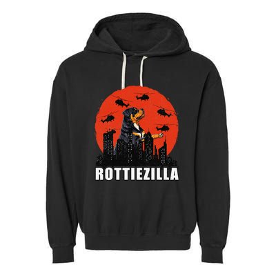 Rottweiler Rottie Dog Lovers Rottweiler Mom Funny Garment-Dyed Fleece Hoodie