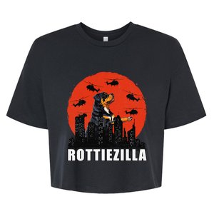 Rottweiler Rottie Dog Lovers Rottweiler Mom Funny Bella+Canvas Jersey Crop Tee