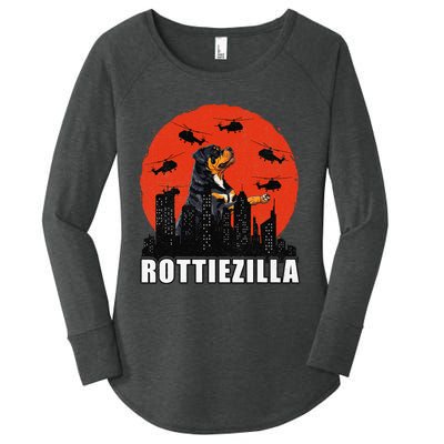 Rottweiler Rottie Dog Lovers Rottweiler Mom Funny Women's Perfect Tri Tunic Long Sleeve Shirt