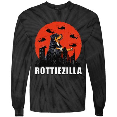 Rottweiler Rottie Dog Lovers Rottweiler Mom Funny Tie-Dye Long Sleeve Shirt