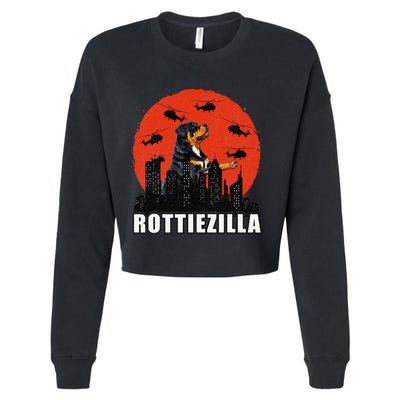 Rottweiler Rottie Dog Lovers Rottweiler Mom Funny Cropped Pullover Crew