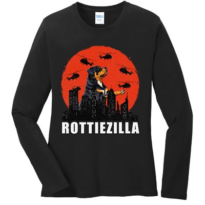 Rottweiler Rottie Dog Lovers Rottweiler Mom Funny Ladies Long Sleeve Shirt