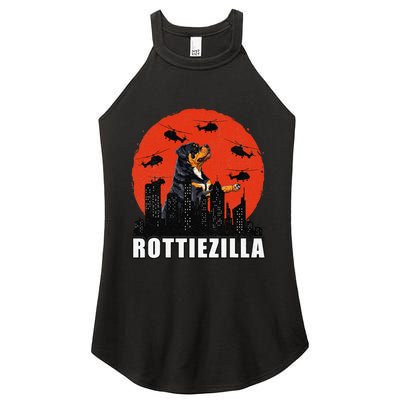 Rottweiler Rottie Dog Lovers Rottweiler Mom Funny Women’s Perfect Tri Rocker Tank