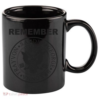 REMEMBER 11oz C Handle Ceramic Mug