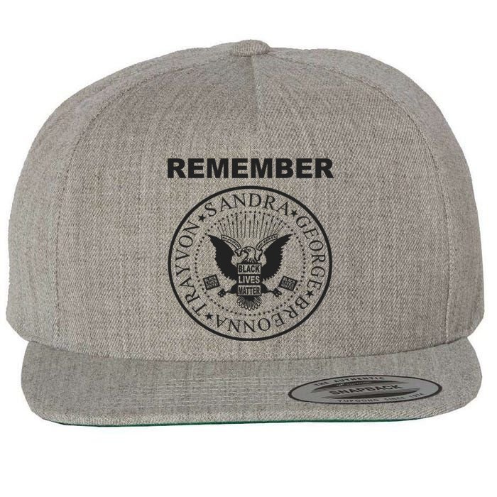 REMEMBER Wool Snapback Cap