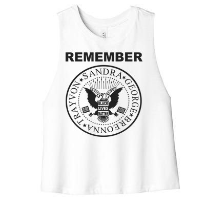 REMEMBER Women's Racerback Cropped Tank