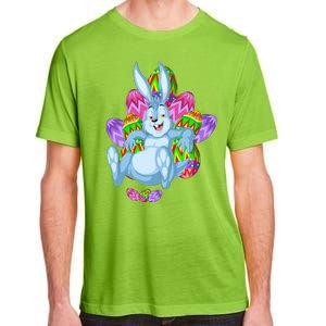 Rabbit Relaxing Easter Day Adult ChromaSoft Performance T-Shirt