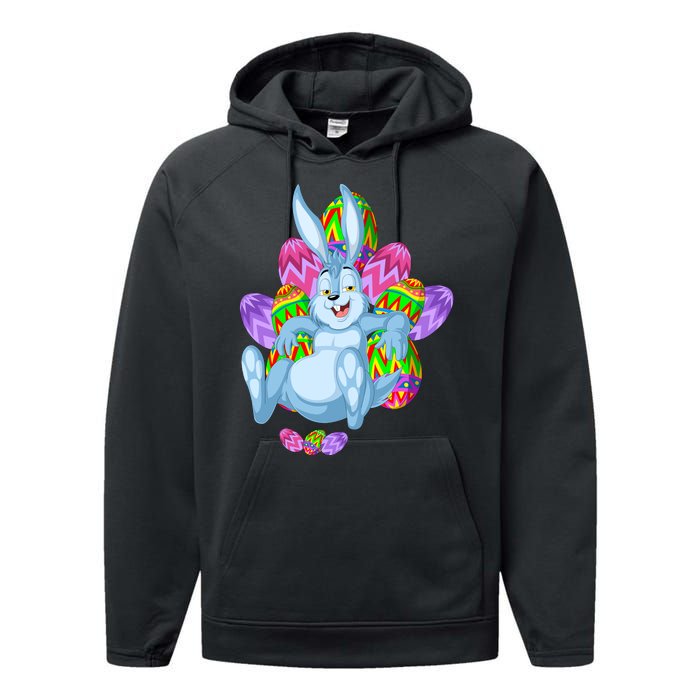 Rabbit Relaxing Easter Day Performance Fleece Hoodie