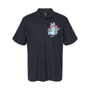 Rabbit Relaxing Easter Day Softstyle Adult Sport Polo