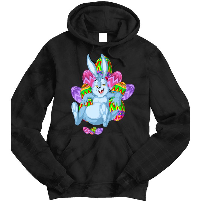 Rabbit Relaxing Easter Day Tie Dye Hoodie