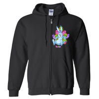 Rabbit Relaxing Easter Day Full Zip Hoodie